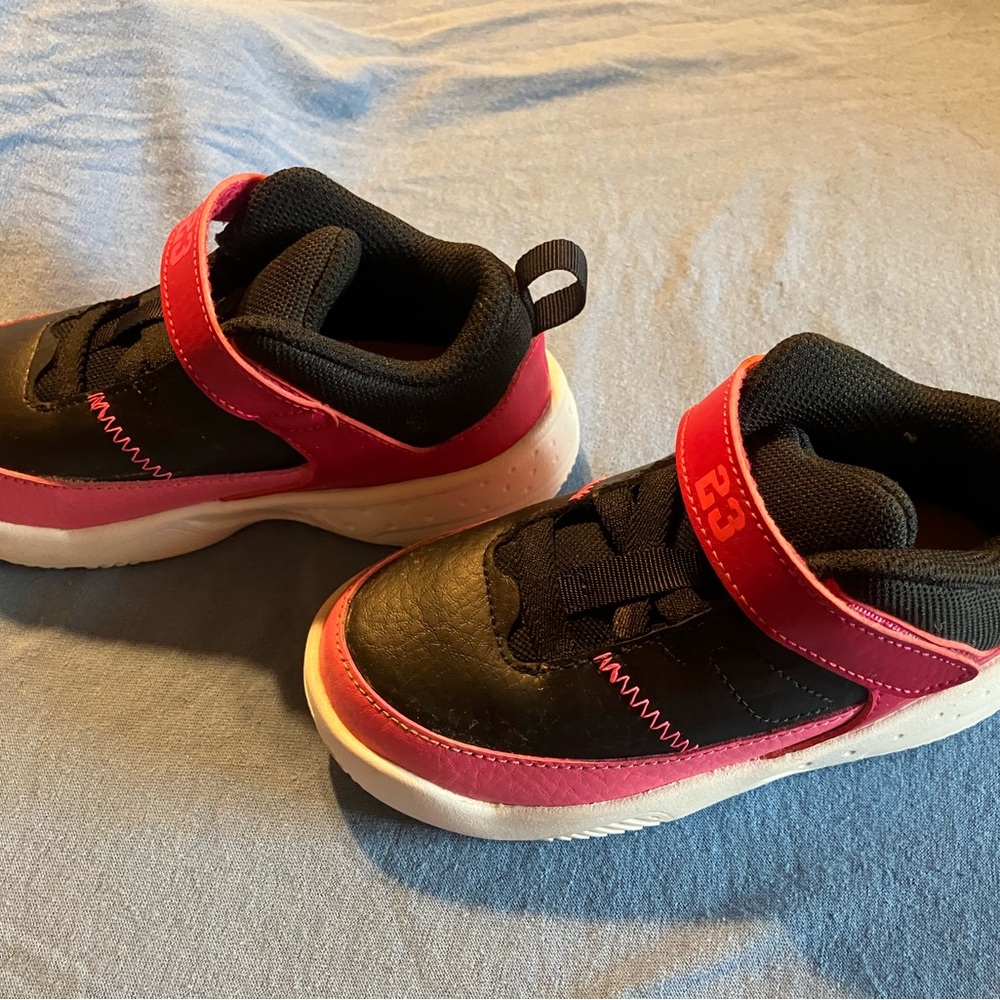 Kids Black and Red Sneakers